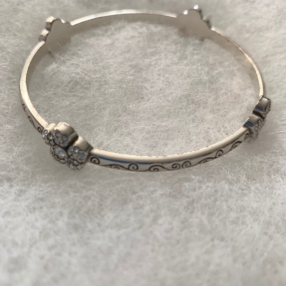 Brighton Le Vie silver bangle bracelet floral - Picture 7 of 8